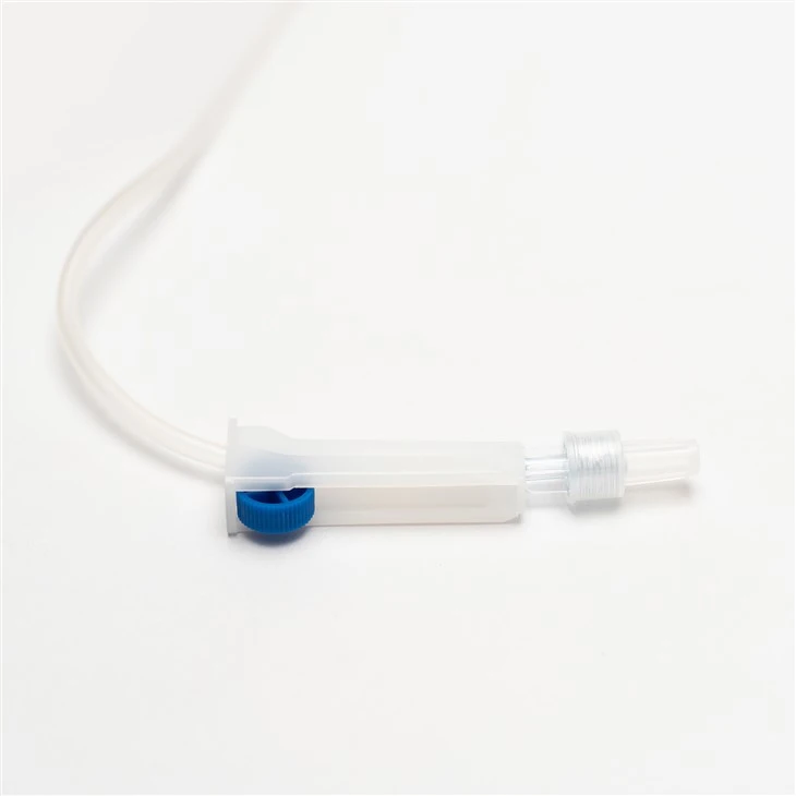 Medical Disposable IV Infusion Giving Fluid Drip Set Sterile IV Administration Infusion Set With Flow Regulator