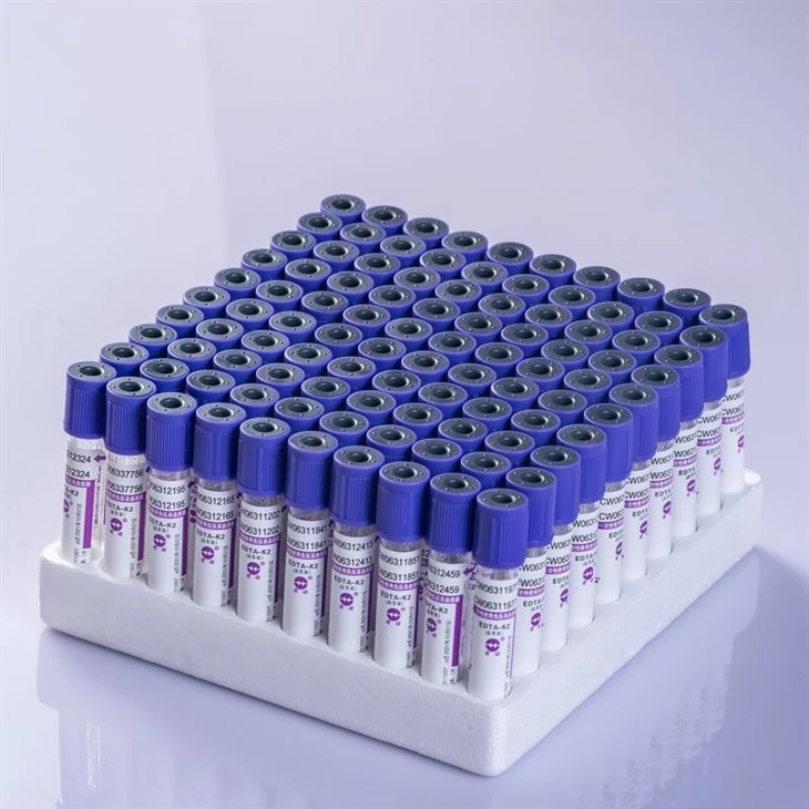 EDTA K2 K3 Blood Collection Tube Purple Cap factory